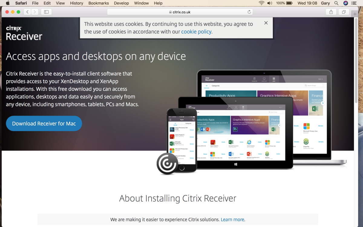 Citrix Receiver For Mac 10.11.6lasopasonic